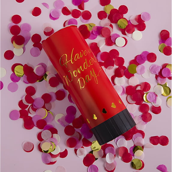 Giunmcul My Order Birthday Party Spray Tube Wedding Handhold Colorful Tube Hand Twisted Colorful Paper Tube Flower Shower Wedding Supplies