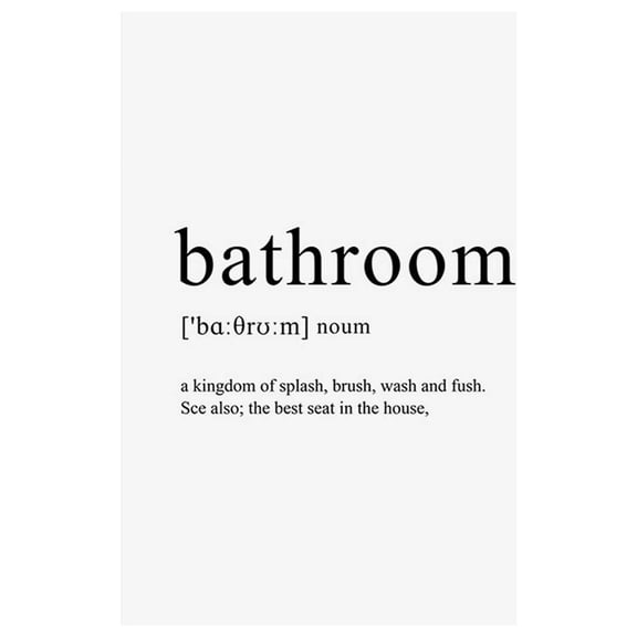 Giunmcul My Order Boho Funny Bathroom Signs Wall Artprint Mid Art Bathroom Poster, Do Not Include Photo Frames