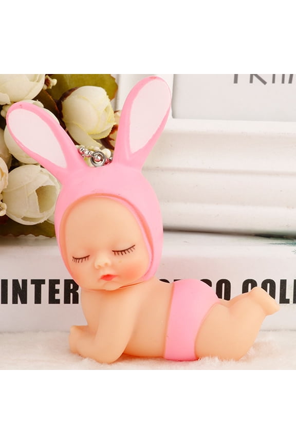 My Order DIY Sleeping Baby Birthday Cake Baking Decorations Cute Little Doll Keychain