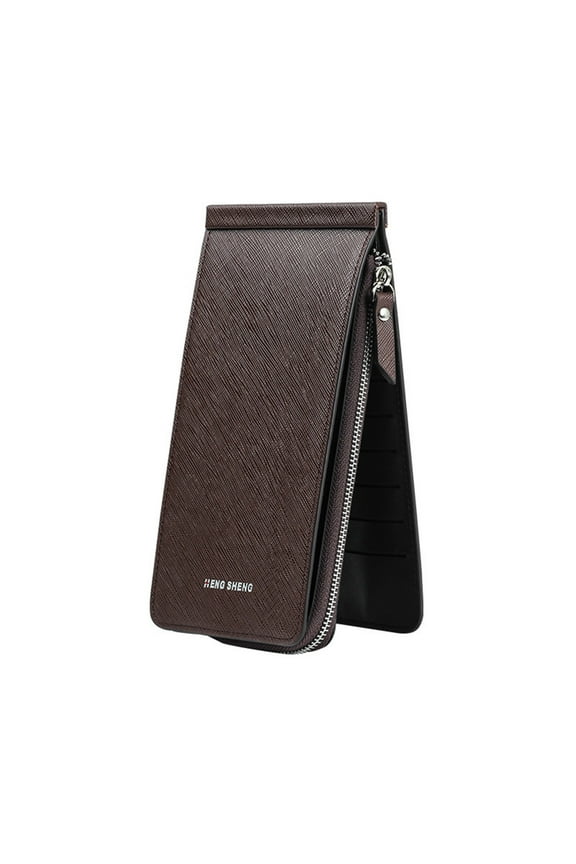 My Order Multifunctional Long Wallet, Women Zipper Pocket Leather Credit Card Bifold Wallet with 26 Card Slots