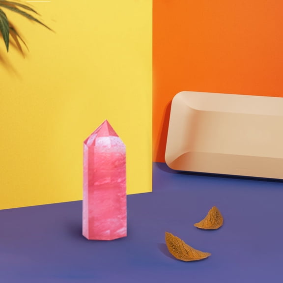 Giunmcul My Order Natural Hexagonal Crystal Quartz Healing Fluorite Wand Green