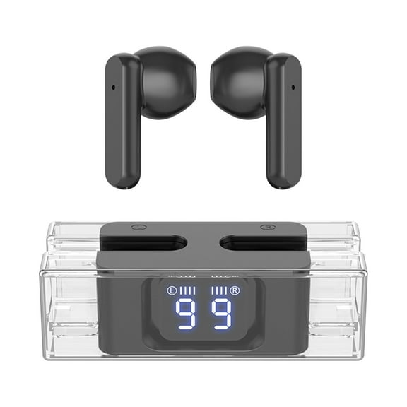 Giunmcul My Order SP28TWS Transparent E90 Digital Bluetooth Headphones 5.3 Long Range Wireless