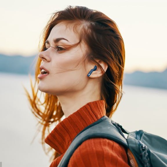 Giunmcul My Order Wireless Earbuds Bluetooth In Ear Light-Weight Headphones Built-in Microphone Immersive Premium Sound with Charging Case