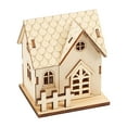 thumbnail image 1 of Giunmcul My Order Wooden Crafts Luminous Wooden Small House Lighting Ornaments Home Office Desk Decorations, 1 of 3