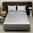 thumbnail image 1 of Giunmcul Non-Slip Fitted Mattress Cover Stretchable Bed Sheet Protector 74.86*47.28in, 1 of 6