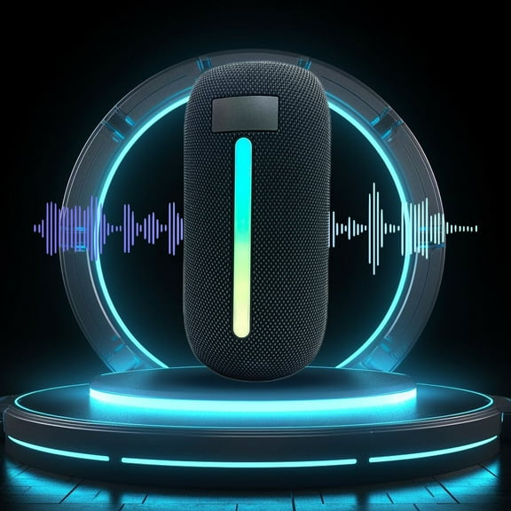 Giunmcul Online Shopping Bluetooth 5.1 Wireless Sound Subwoofer LED Cool Light Effect Outdoor Portable Bluetooth Wireless Sound System