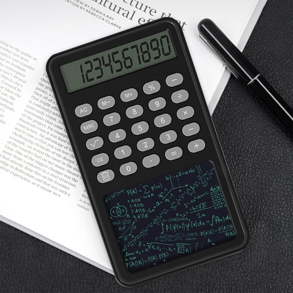 Giunmcul Online Shopping Calculator Writing Tablet Doodle Pad Calculators with Lock Button & E-Pen 12 Digit Display Hand-held for Students & Kids