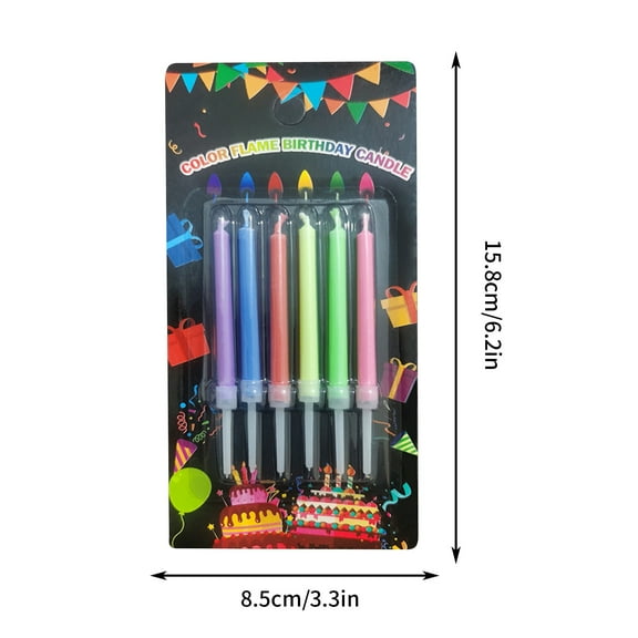Giunmcul Online Shopping Colored Flame Candles Birthday Candles Party Cake Candles Cool and Good-looking