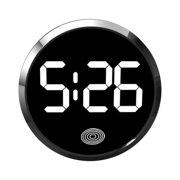Giunmcul Online Shopping Digital Clock for Car Dashboard Stick Dashboard Car Clock Stick Clock for Car Dashboard -Activated Watch with LED Display for Car Bike