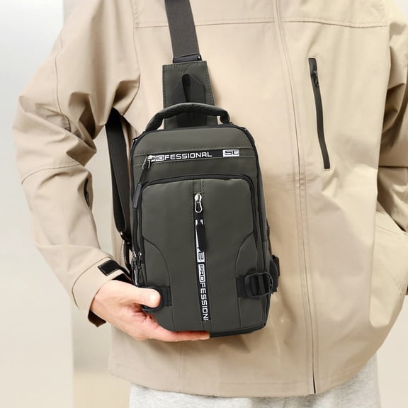 Giunmcul Online Shopping Fashionable Embroidery Shoulder Crossbody Bag Large Capacity Watertight Backpack with Data Hole