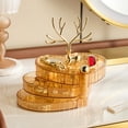 thumbnail image 1 of Giunmcul Online Shopping Jewelry Organizer, Small Jewelry Storage Box for Women, 3-Layer Rotating Jewelry Tray Case with Lid for Ring Necklace Earring Bracelet Organizer, 1 of 5