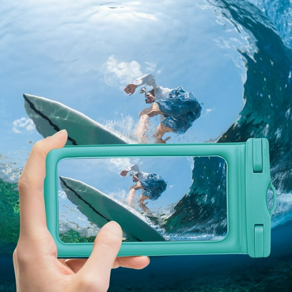 Giunmcul Online Shopping Phone Pouch IPX8 Phone Case for Beach Underwater Cellphone Dry Bag with Lanyard Fits All Phones Up To 7.2IN