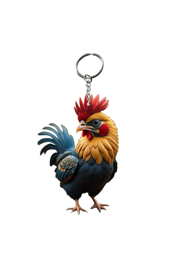 Online Shopping Rooster Pendant Key Backpack Handicraft Pendant Chicken Keychain
