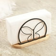 thumbnail image 1 of Giunmcul Online Shopping Table Napkin Rack Modern Metal Napkin Rack for Kitchen Tables and Countertops Cocktail Napkin Rack for Indoor and Outdoor Use, 1 of 5