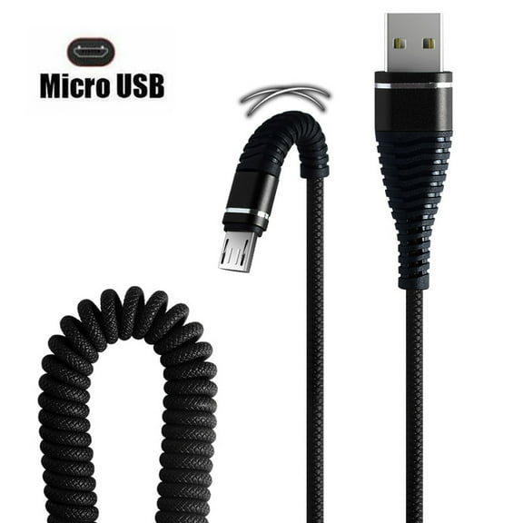 Giunmcul Online Shopping USB Fish Tail Spring Cable Data Fast Charging for Android Phone