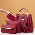 thumbnail image 1 of Giunmcul Online Shopping Womens Purse and Handbag 3 Pcs Bag Set Tassel Tote Clutch Satchel Top Handle Shoulder Bag, 1 of 4