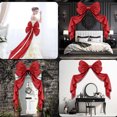 thumbnail image 1 of Giunmcul Oversized Bow Holiday Tree Topper - Nylon Spandex Durable Multi-Scene Valentine or Wedding Decoration - 1 Piece, 1 of 6