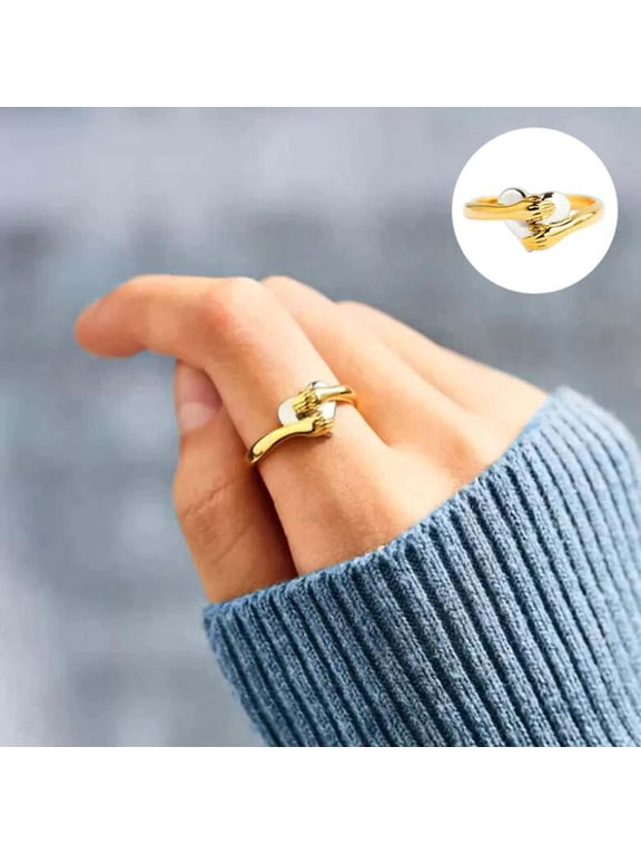 Peach Heart Open Ring Adjustable Women Fashion Jewelry Birthday Valentines Day Gift Romantic Silver Copper 1pc