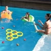 Giunmcul Pool Game with Score Foam Pool Floats with 10 Colourful Tossing Balls Toss Game Swimming Pool Party Toys Accessories for Family Party