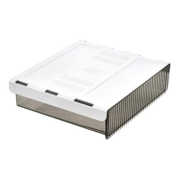 Giunmcul Reduced Price Under Desk Drawer Organizer, Self-Adhesive Under Desk Storage Slide Out Drawer, Hidden Attachment Plastic Workspace Organizers for Office Home Stationery