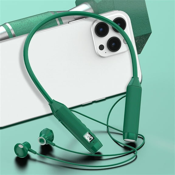 Giunmcul Reduced Price Neck Wireless Bluetooth Headphones Multi-Function Sports Earbuds In-Ear 5.0 Unisex Maximum Comfort