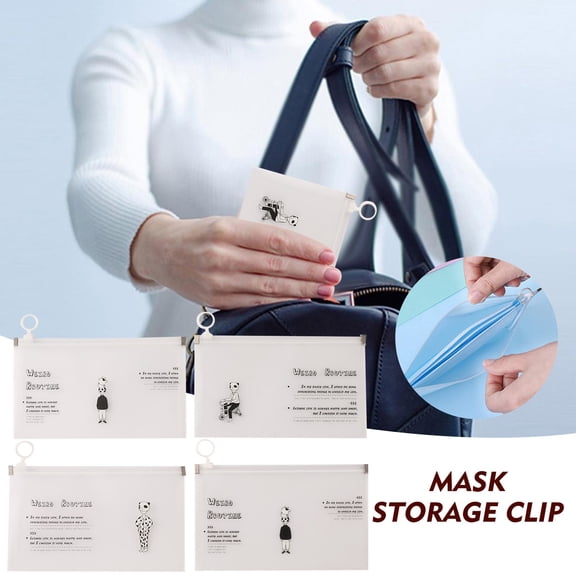 Giunmcul Reduced Price Plastic Face Cover Storage Bag Reusable Face Cover Organizer Bag
