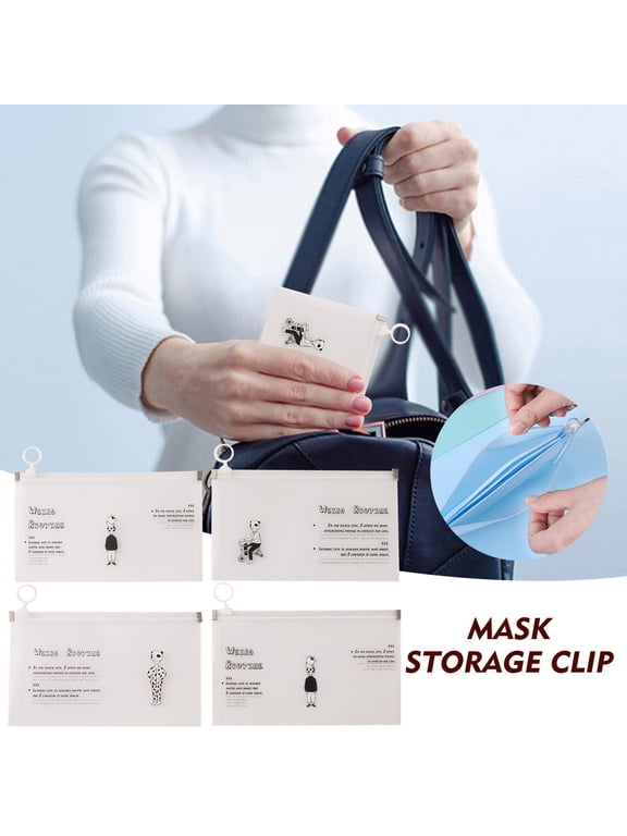 Reduced Price Plastic Face Cover Storage Bag Reusable Face Cover Organizer Bag