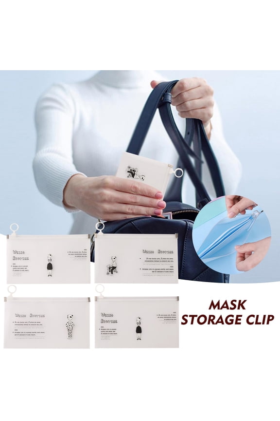 Reduced Price Plastic Face Cover Storage Bag Reusable Face Cover Organizer Bag