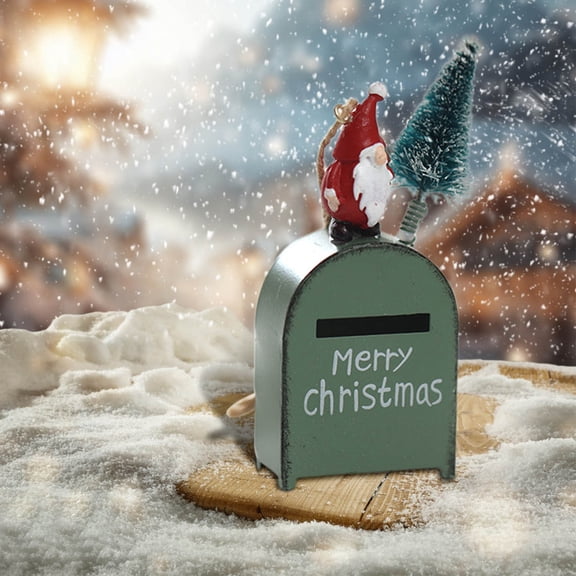 Giunmcul Reduced Price Small Mailbox Elderly Vintage Mailbox Christmas Tree Hanging Christmas Decorations Decoration Props