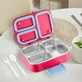 thumbnail image 1 of Giunmcul Reduced Price Transparent Stainless Steel Lunch Box for Office Workers and Students with Compartments for Lunch Boxes Heated Light Meal Boxes Three Compartment Lunch Box, 1 of 5