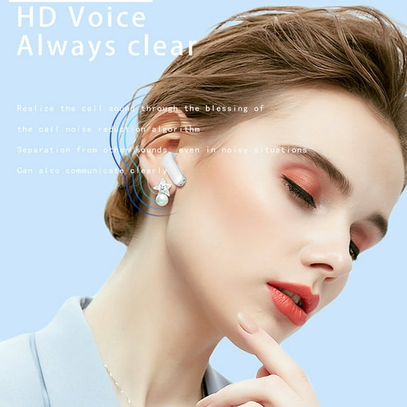 Giunmcul Reduced Price Wireless Earbuds Bluetooth In Ear-Weight Headphones Built-in Microphone Immersive Sound with Charging Case