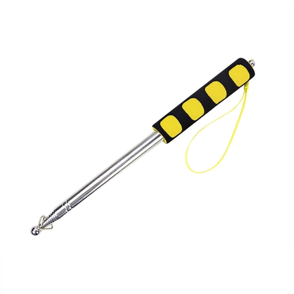 Giunmcul Retractable Stainless Steel Handheld Flagpole with Sponge Grip Portable Telescopic Pole 1.6 m