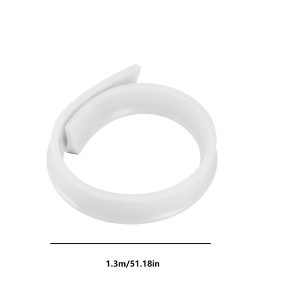 Giunmcul Rubber Self Adhesive Water Dam Barrier Strip Wet Dry Separation Kitchen Bathroom Shower Retention Flexible Triangular Seal Cut to Fit Multiple Sizes