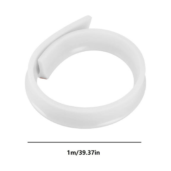 Giunmcul Rubber Self Adhesive Water Dam Barrier Strip Wet Dry Separation Kitchen Bathroom Shower Retention Flexible Triangular Seal Cut to Fit Multiple Sizes