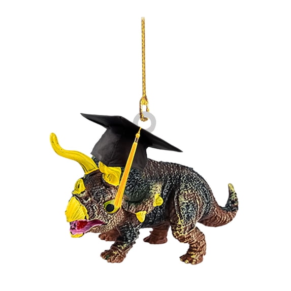 Giunmcul Season Of Graduation Hat Dinosaur Creative Pendant Household Decoration Acrylic Pendant