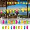 Giunmcul Slipper String Lights LED Summer Outdoor Patio Decorative Lighting for Bedroom Garden Beach Party Decor