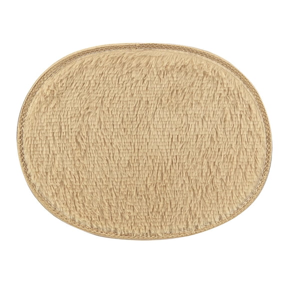 Giunmcul Small Oval Anti-Skid Polyester Rug 30x40cm for Home Bedroom Bathroom Entryway Elegant Durable Lightweight Easy-to-Clean 1pc