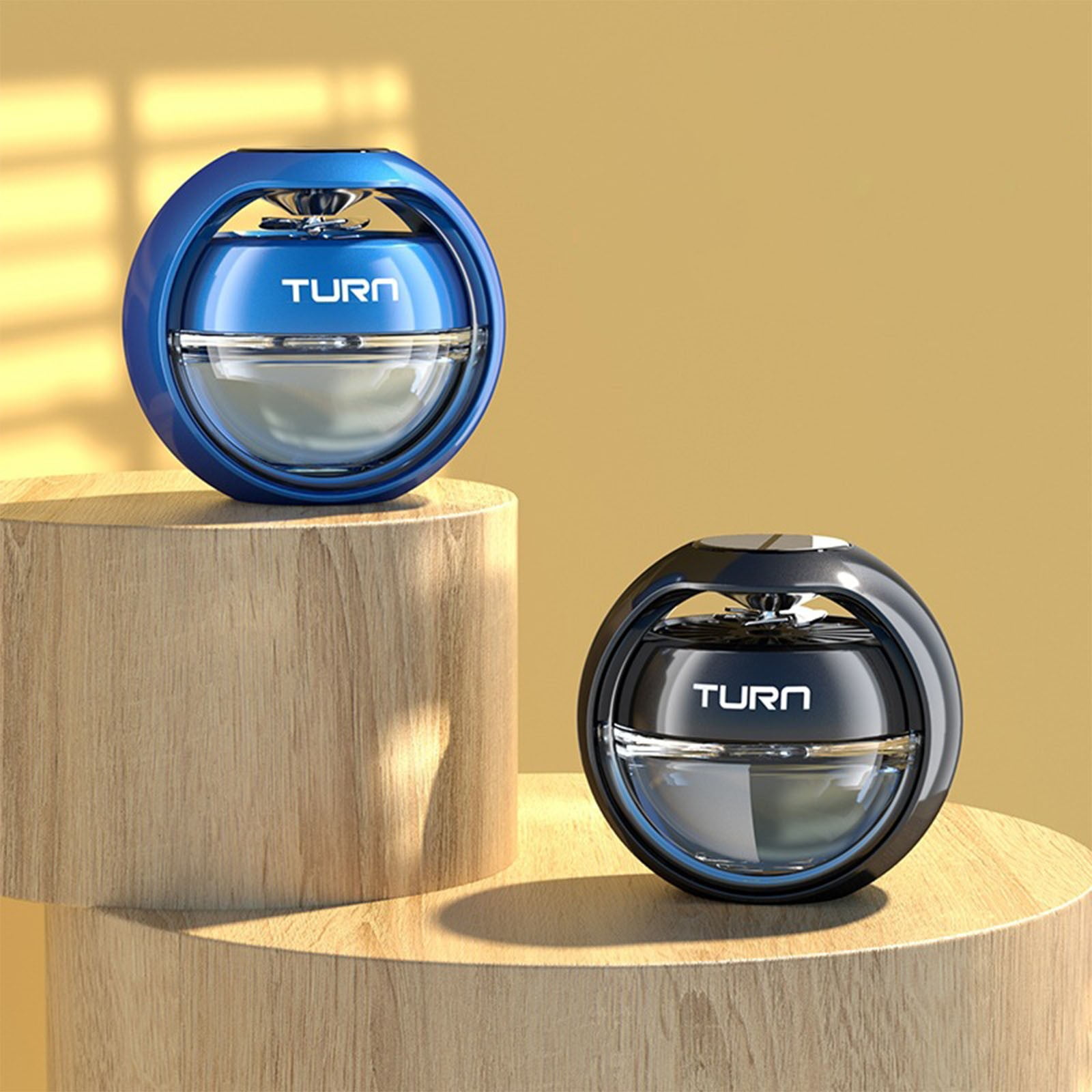 Subtle Diffuser Giunmcul Smart Solar-Powered Car Freshener Aromatherapy Diffuser with ...