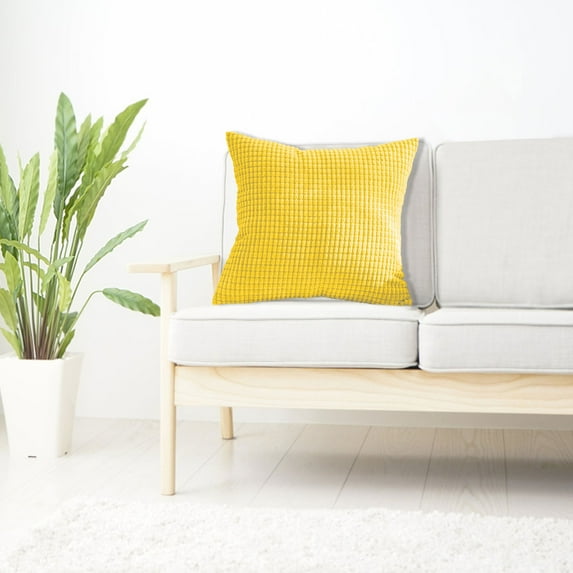 Giunmcul Sofa Cushion Corn Kernel Pillow 40x40cm Core Free Cover 98% Cotton 2% Spandex Three Dimensional Soft Fabric Zipper Design Home Bedside Car