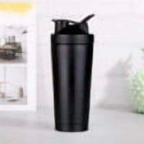 Giunmcul Stainless Steel Protein Shaker Bottle, 500ml Leak Proof Mixer with Stainless Steel Whisk Ball, Gym Shaker for Protein Powder and Supplements