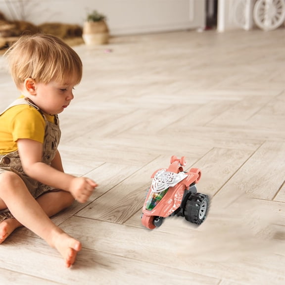 Giunmcul Surprise Gift Toy Stunt Dumper Car with Lights Music 360 Rotation Rollover Action Car Toy Requires 4 AA Batteries 12.5cm for Kids Age 3 Plus Indoor Outdoor Play