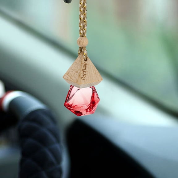 Giunmcul Tax Free Weekend 1pc Home Car Hanging Freshener Perfume Diffuser Empty Glass Bottle