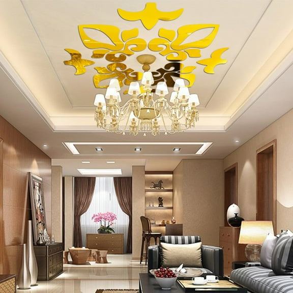 Giunmcul Tax Free Weekend Abstract Acrylic Style Wall Stickers Mirror Ceiling Wall Mirrors GD
