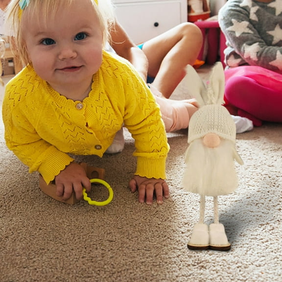 Giunmcul Tax Free Weekend Angel Girl Festival Gift Cute Ear Standing Faceless Doll Decorative Ornament