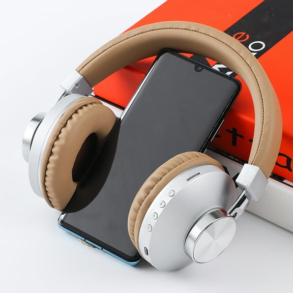 Giunmcul Tax Free Weekend Bluetooth Mode Headset Wireless Heavy Over-Ear Foldable Wireless and Wired Stereo HeadsetSoft Earmuffs &Light Weight for Prolonged Wearing