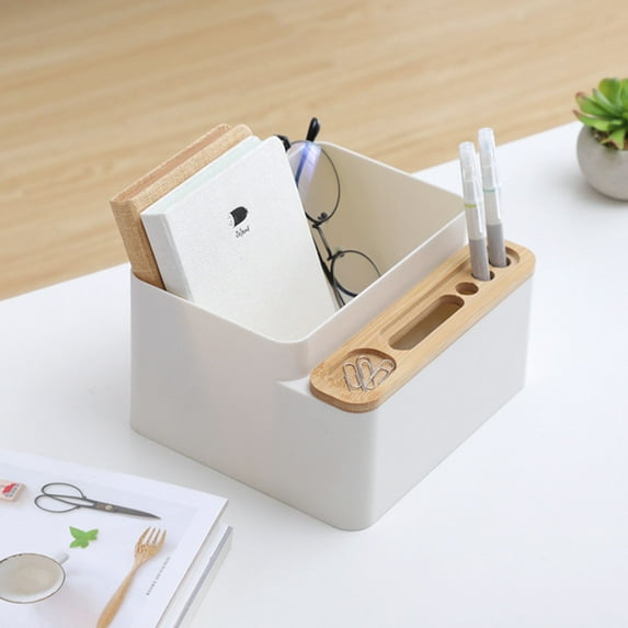 Giunmcul Tax Free Weekend Multipurpose Office Pencil Detachable Desk Office Supplies Storage Box