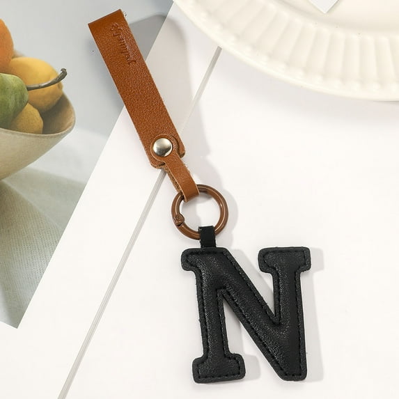 Giunmcul Tax Free Weekend New Leather English Letter Keychain Hanger Car Keychain Bag Accessories