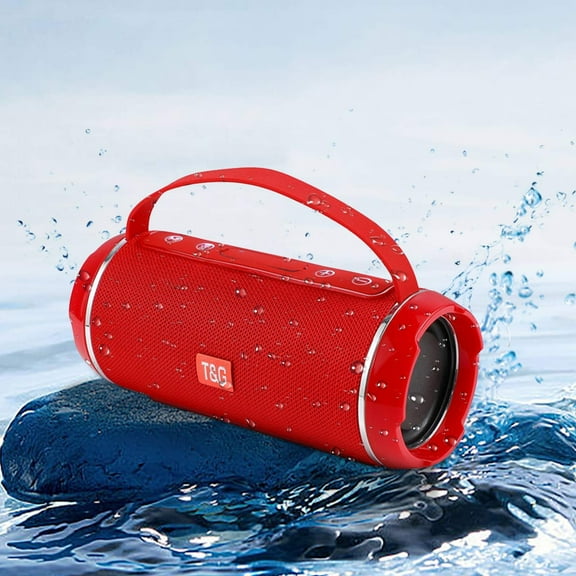 Giunmcul Tax Free Weekend Waterproofs Cycling Speaker Bluetooth-compatible 4. 5Wx2 Sound Column Loudspeaker Hands- Radio Travel Accessories