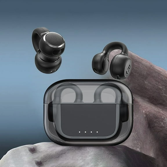 Giunmcul Tax Free Weekend Wireless Ear Clip Skeleton Conduction Headphones Bluetooth 5.3 Waterproofs Open Ear Headphones Apply for Running Sports Cycling Driving