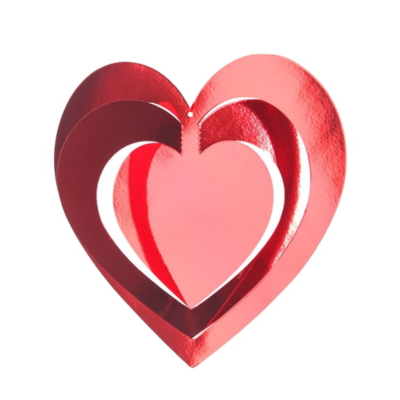 Giunmcul Valentine's Day Heart Shaped Hanging Paper Ornaments Set - 16-Pack Multicolor Reusable Paper Hearts for Party Decoration - Lightweight and Easy to Hang - Indoor Use